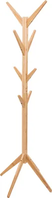 Produktbild von 5Five Garderobenstander - beige - Bambus - 8 Haken - 60 x 178 cm