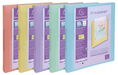 Zdjęcie produktu dla EXACOMPTA Ringbuch "Kreacover® pastell" Maxi 5 Stück Verkaufseinheit 666414 3130630547792