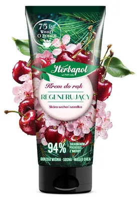 Obrázok produktu pre Herbapol krem do rąk regenerujący Rozmaryn i Wiśnia 75 ml