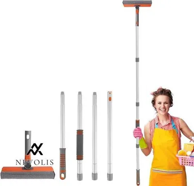 Produktbild von Fensterreiniger 160cm Teleskopstange Aluminium für Innen und Aussen