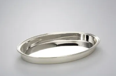 Produktbild von Galerie-Tablett oval glatt poliert 36,5 x 26,0 cm versilbert Anlaufgeschützt