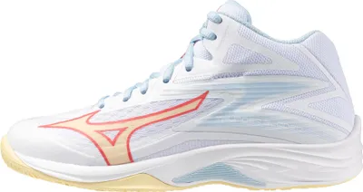 Image de Mizuno Thunder Blade Z Mid - blanc/calypso coral/pale banana, Größe:5.5