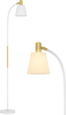 Zdjęcie produktu dla HOMCOM Lampa podłogowa o regulowanej wysokości 127-160 cm z włącznikiem, gniazdo E27, lampa podłogowa do salonu, sypialni, gabinetu, biała