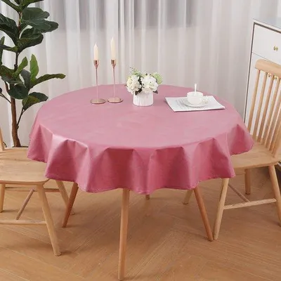 Produktbild von Rundes, wasserabweisendes Tafelkleed, 140cm, Weinrot, waschbar