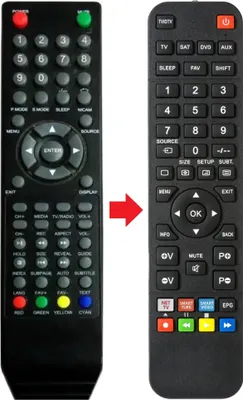 Produktbild von Fernbedienung geeignet für DICRA TVLCD024HD | TVLCD024UCH | TVLCD2430FHD