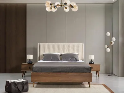 Produktbild von Bett Doppelbett Partnerschaftsbett Doppelschlafplatz Schlafzimmerbett Zweierbett