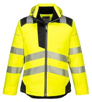 Produktbild von Portwest T400 PW3 Warnschutz-Regenjacke Yellow/Black Gr. 5XL