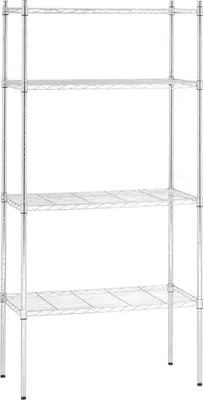 Produktbild von Bartscher Standregal 4910, 4 Gitterböden, höhenverstellbar, 50 kg/Boden, 1825x910x460 mm