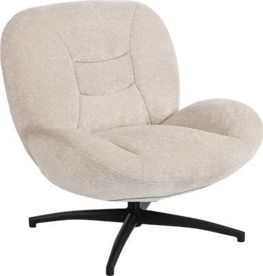 Productafbeelding van HOMCOM Fauteuil, draaibaar, loungefauteuil met brede zitvlak en geïntegreerde armleuningen