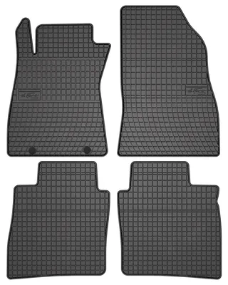 Obrázek produktu pro Gumové autokoberce pro na míru pro Nissan Pulsar C13 (2014-2018, hatchback) černé, sada 4 ks, s úchyty