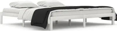 Immagine prodotto di vidaXL Letto in legno massiccio di pino bianco 200x200 cm