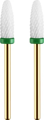 Obrázek produktu pro JCMASTER® Premium Nástavce na řezání nehtů Keramické, 2,35mm bity Hrubý kužel Gelové nehty Akrylová manikúra, pedikúra, modeláž nehtů Profesionální brusivo včetně držáku
