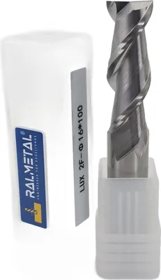 Obrázek produktu pro Karbidová fréza pro hliník VHM, 2 břity, 16 x 45 x 100 mm, 45 HRC