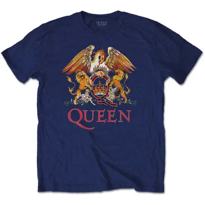 Produktbild von Queen Classic Crest Navy Blue XL T-Shirt