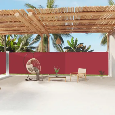 Produktbild von vidaXL Seitenmarkise Ausziehbar Rot 180x1200 cm