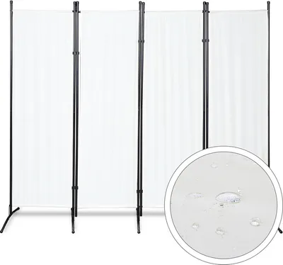 Produktbild von Yakimz Paravent Outdoor Raumteiler Garten Spanische Wand Trennwand Raumtrenner 4 teilig Beige