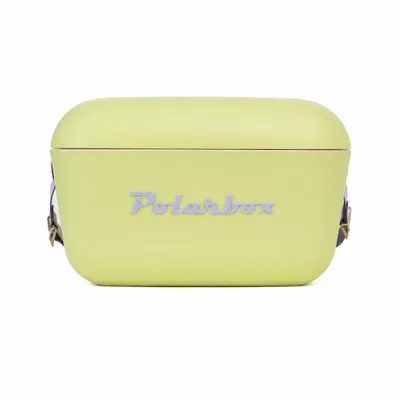 Produktbild von Kreher® Kühlbox Passive Kühlbox Kühltaschen Polar in Retro Vintage Design aus Kunststoff mit polystyrol (Airpop) thermische Isolierung - 20L, Limette