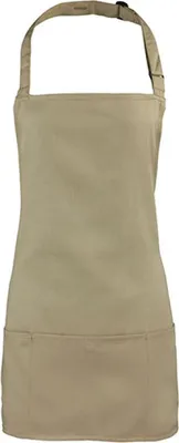 Immagine prodotto di Premier Workwear PR159 | Colours 2 in 1 Grembiule 60x62 cm - Colore: kaki (circa Pantone 7536C) - Dimensioni: 60 x 62 cm