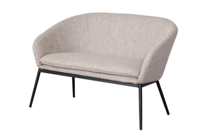 Zdjęcie produktu dla Sofa kawowa 2 osobowa beżowa do ogrodu na taras