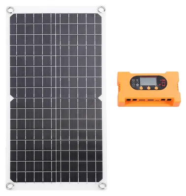 Obrázek produktu pro Sada solárního panelu 17 W, 100 A, IP65, vodotěsná, přenosná solární nabíječka 18 V pro RC auta, lodě a přístřešky