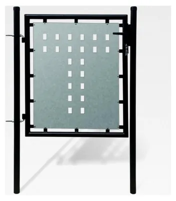 Produktbild von Schwarzes Einzeltor für Zäune 100 x 75 cm