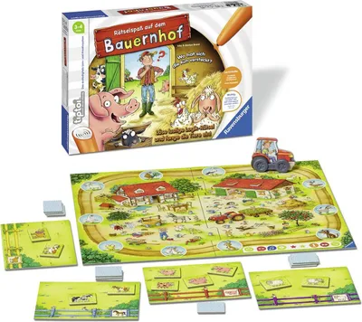 Immagine prodotto di Ravensburger 830 Ravensburger Rätselspaß auf dem Bauernhof Lernspielzeug