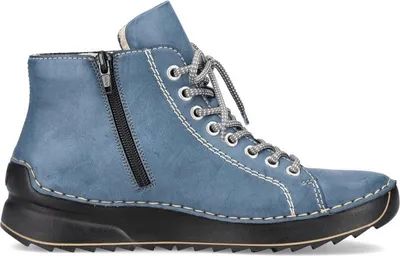 Produktbild von Rieker Damen Schuhe Stiefeletten Schnürung 71510, Größe:41 EU, Farbe:Blau