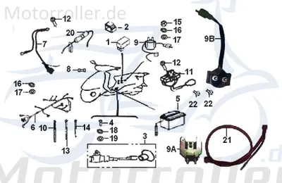 Produktbild von Starterrelais mit Kabel Anlasser-Relais 94000BMBT000