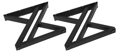 Produktbild von Metall Tischbeine - Möbelbeine 40 cm - Vierkantrohr - Industrial Design - Schwerlast - Für Couchtisch, Schreibtisch und Bank - Schwarz