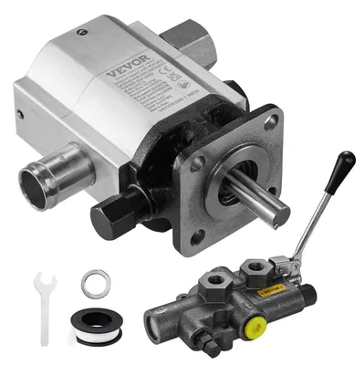 Obrázek produktu pro VEVOR Hydraulická sada čerpadla pro štípače polen, 16 GPM, dvoustupňové hydraulické zubové čerpadlo 4000 PSI z hliníku, s ventilem, vstup 1'', výstup 1/2'' NPT, 3600 ot/min, pro štípače polen s malým motorem