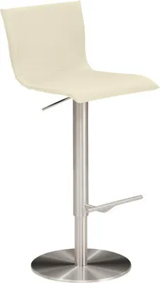 Produktbild von Barstuhl Mayer Sitzmöbel 1226 39,5 x 43 x 81 cm Stahl chrom matt/wollweiß
