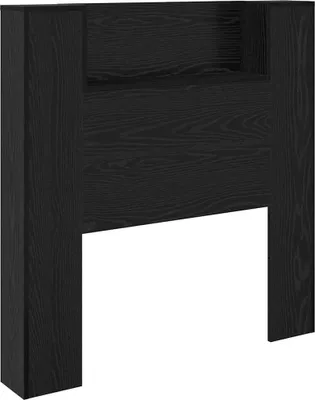 Zdjęcie produktu dla vidaXL Zagłówek o wyglądzie czarnego dębu 100 x 15 x 103,5 cm materiał drewnopochodny