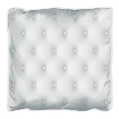 Produktbild von Wallario Premium Kissen, weiche Oberfläche, mit Motiv Weiße Ledertür, Größe: 40 x 40 cm, mit weißer Rückseite