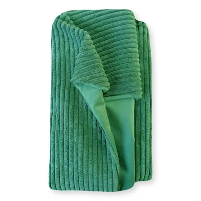 Produktbild von 4L Textil MOLLY Kuscheliges Stripes Hundebett Bezug abnehmbar und waschbar Hundekorb mittelgroße Hunde Cord Hundekissen flauschig Hundekörbchen Cord Hundesofa (Ersatzbezug, 100x80 cm, Grün (Stripes)