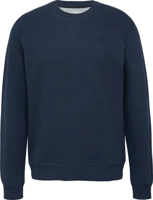 Zdjęcie produktu dla s.Oliver 2161573.5852.L, Męski, Bluza, Niebieski, Wycięcie pod szyją, Długi rękaw, L