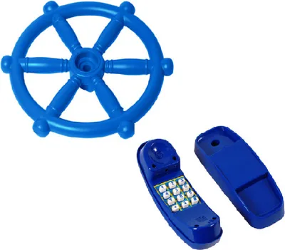 Obrázok produktu pre Wippchen-Shop Príslušenstvo k hracej veži 2 v 1 SET Telefón+ Lodné koleso Hracia veža Modrá