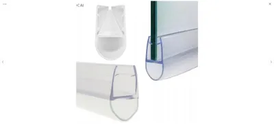 Produktbild von Duschkabinen-Dichtung unten/seitlich für 7–8 mm Glas, 200 cm US-06-8