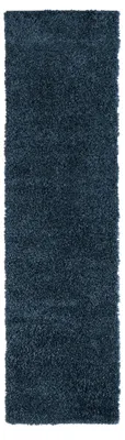 Produktbild von MY-RUG Teppich, Hochflorteppich Shaggy Star, 300x80, blau, leicht glänzend, extra flauschig, Läufer