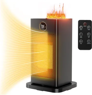 Produktbild von Elektrische Heizplatte – Ventilatorheizung – Raumheizung – Mit Luftbefeuchter – 2000W – Schwarz