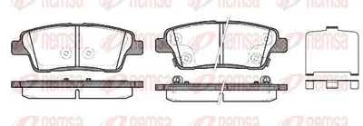 Produktbild von REMSA Bremsbeläge Satz Hinten Bremsklötze für HYUNDAI GENESIS Coupe 1458.02