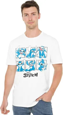 Obrázok produktu pre Lilo & Stitch - Tričko pre mužov/dámy uni TV20170 (XL) (Biela)