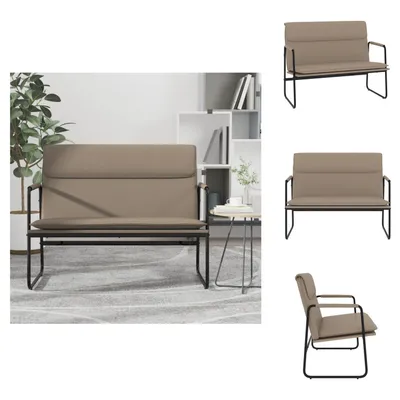Produktbild von vidaXL Sitzbank Cappuccino-Braun 100x64x80 cm Kunstleder -  Sitzbänke