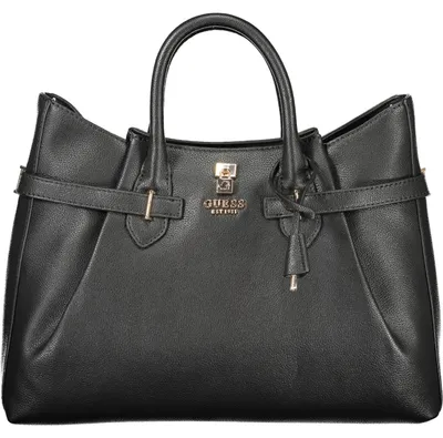 Produktbild von Guess Yesba Saffiano Handbag In Black For Women – 37x29x12 CM / Black