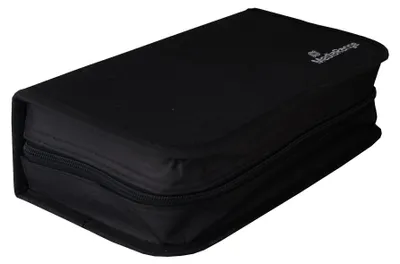 Produktbild von MediaRange BOX55, Geldbörsenhülle, 96 Disks, Schwarz, Nylon, 120 mm, RoHS