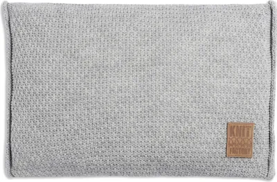Produktbild von Knit Factory Jesse Kissen - Grau - 60x40 cm