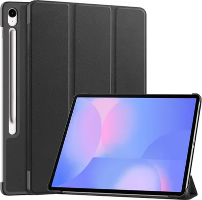 Produktbild von Samsung Galaxy Tab S10 FE Plus Hülle - Coverup Tri-Fold Ständer Klapphülle mit Schlaf/Wach-Funktion - Schwarz