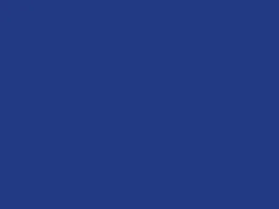 A solid blue background.