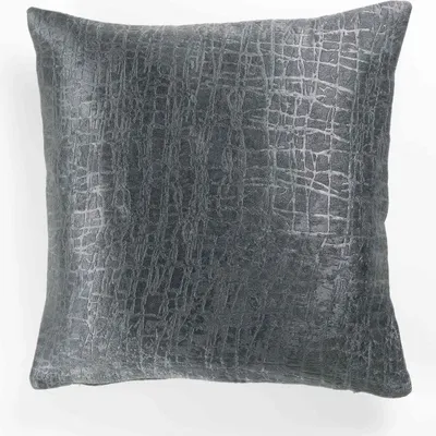 Image de Housse de Coussin Occultant Velours Opacia Anthracite