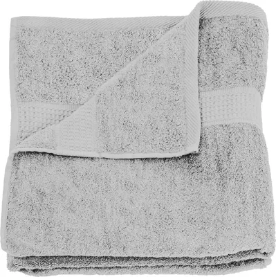 Produktbild von Handtuch silber 50x100 cm Baumwolle schnelltrocknend Frottee Frottiertuch
