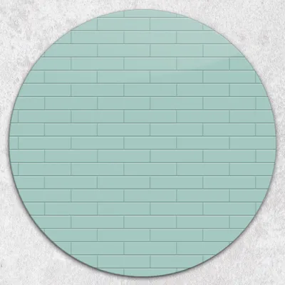 Produktbild von Glas-Herdabdeckplatten Glaskeramikkochfeld-Abdeckung Spritzschutz Glas Runden Schneidebrett fi40 cm - Farbige Ziegel
